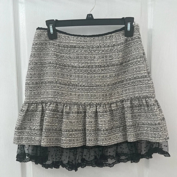 RED VALENTINO Women Black&Gray mini skirt - Picture 1 of 8